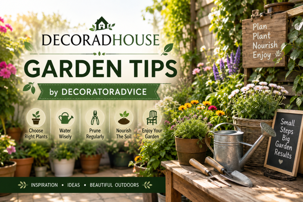 Decoradhouse Garden Tips by DecoratorAdvice