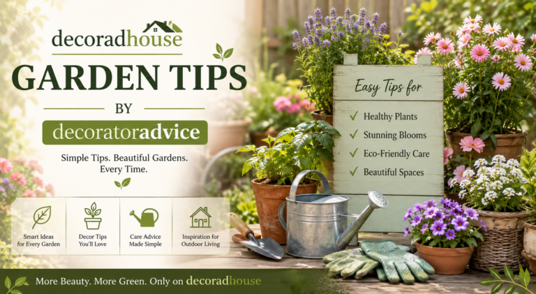 Decoradhouse Garden Tips by DecoratorAdvice: Practical Ideas to Create a Beautiful Outdoor Space