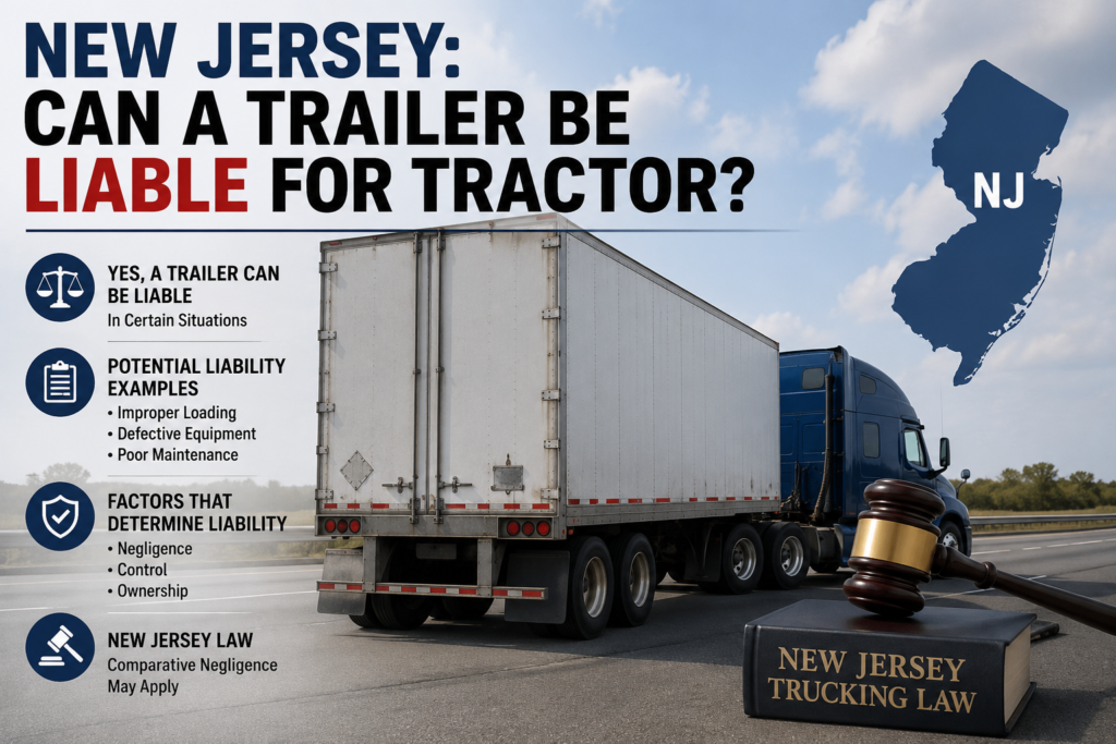 New Jersey: Can a Trailer Be Liable for a Tractor