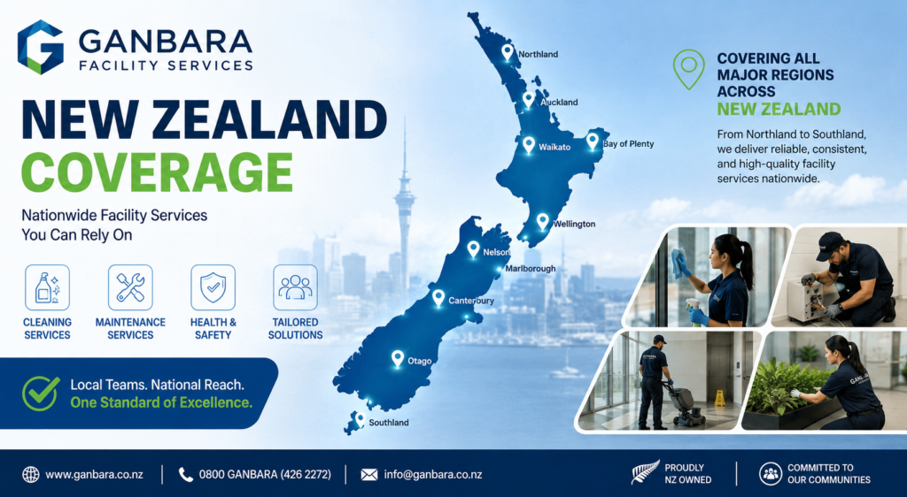 Ganbara Facility Services New Zealand Coverage