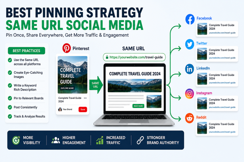 Best Pinning Strategy for the Same URL on Social Media