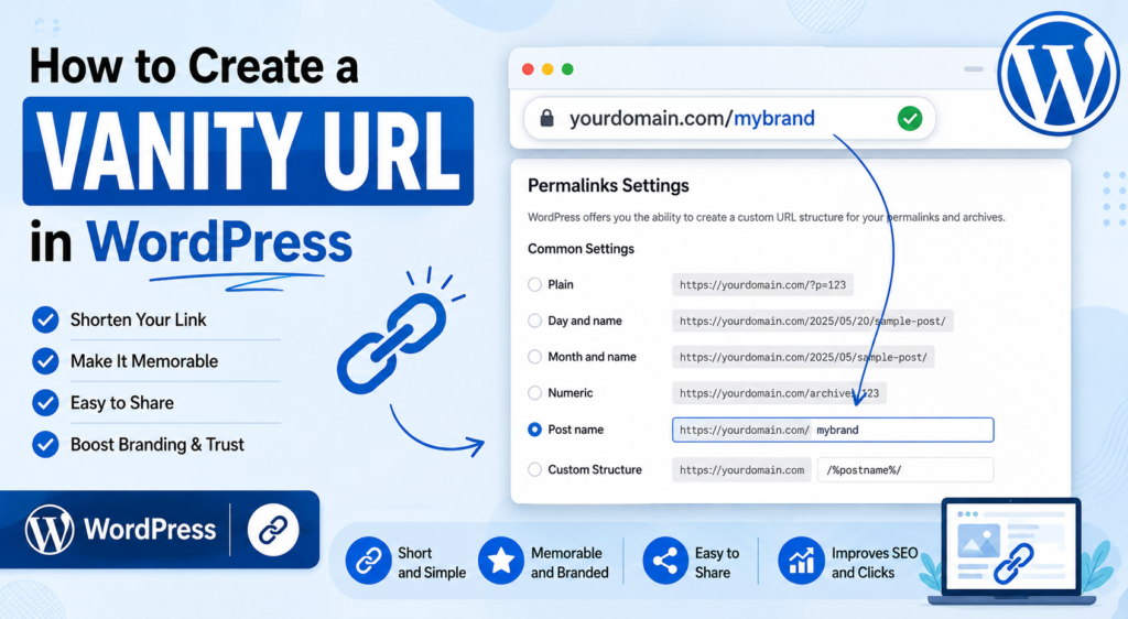 How to Create a Vanity URL in WordPress